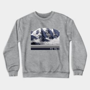 Piz Palü Mountain Illustration Crewneck Sweatshirt